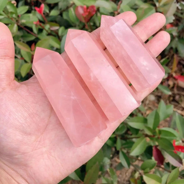Pink Rose Quartz Obelisk-ToShay.org