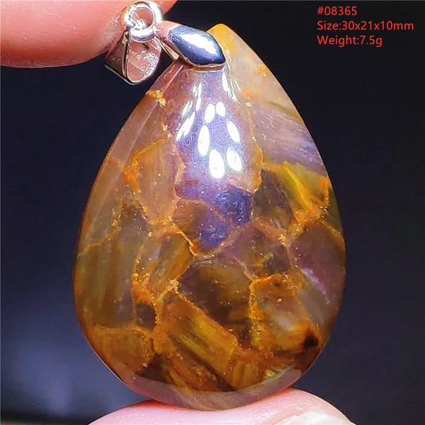 Blue Pietersite Chatoyant Pendant-ToShay.org