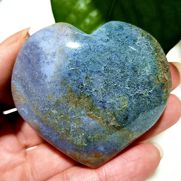Green Moss Agate Heart-ToShay.org