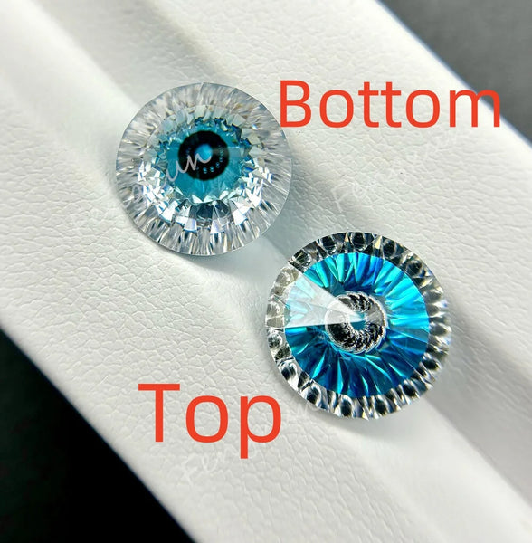 Blue Eye Faceted Diamond-ToShay.org