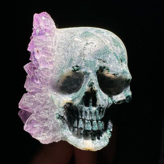 Purple Amethyst Skull Cluster-ToShay.org