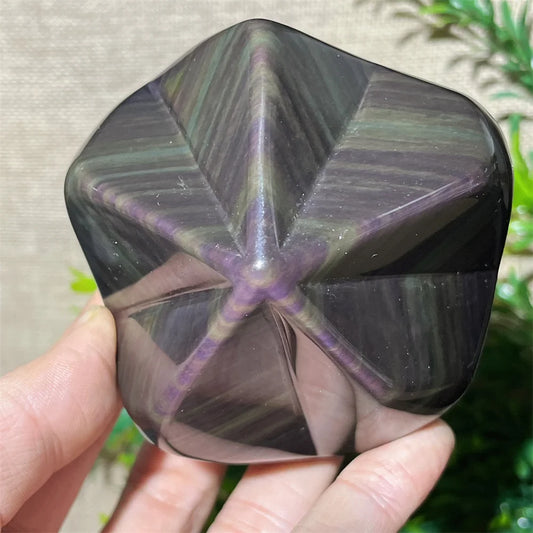 Rainbow Obsidian Pentagon-ToShay.org