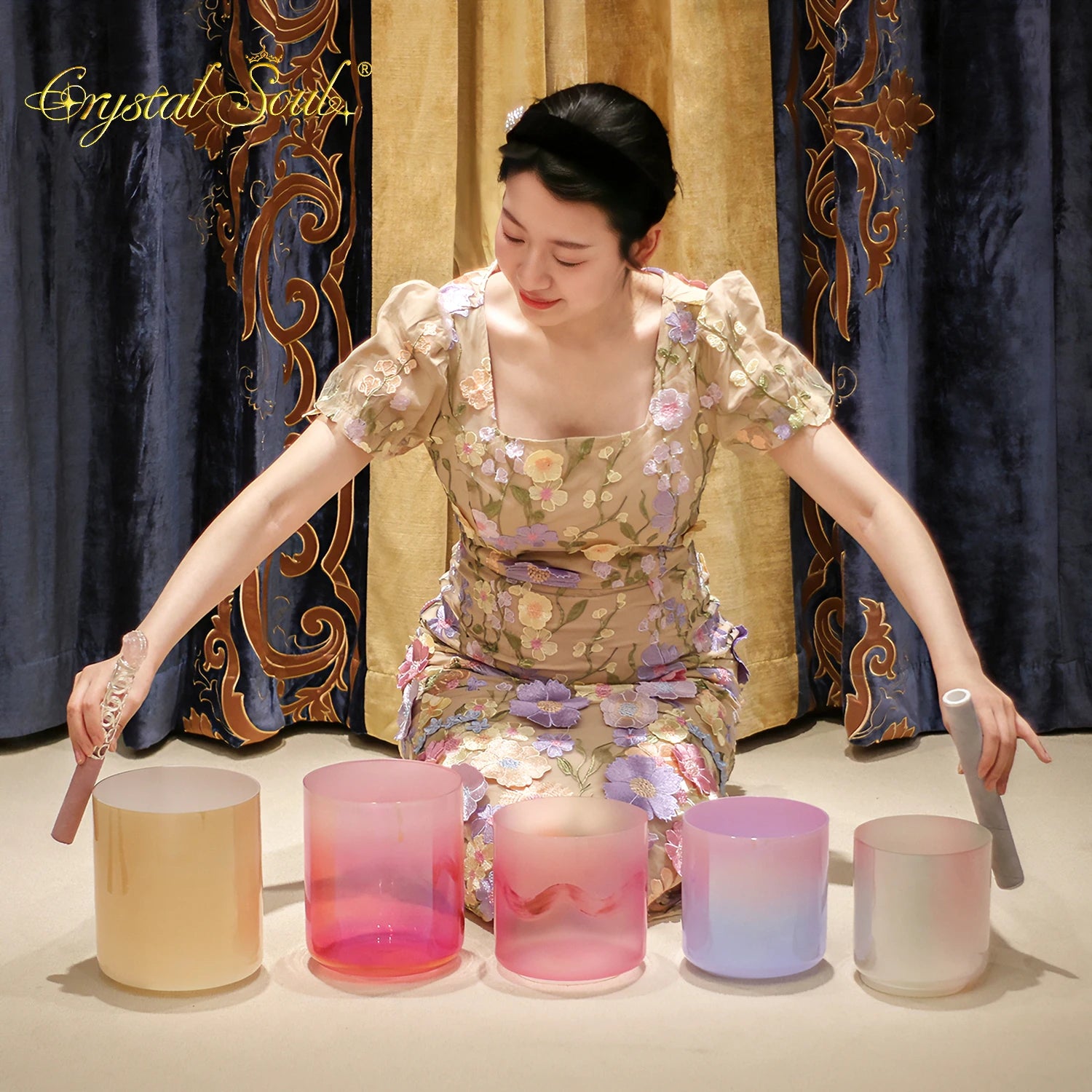 Mixed Crystal Singing Bowls-ToShay.org
