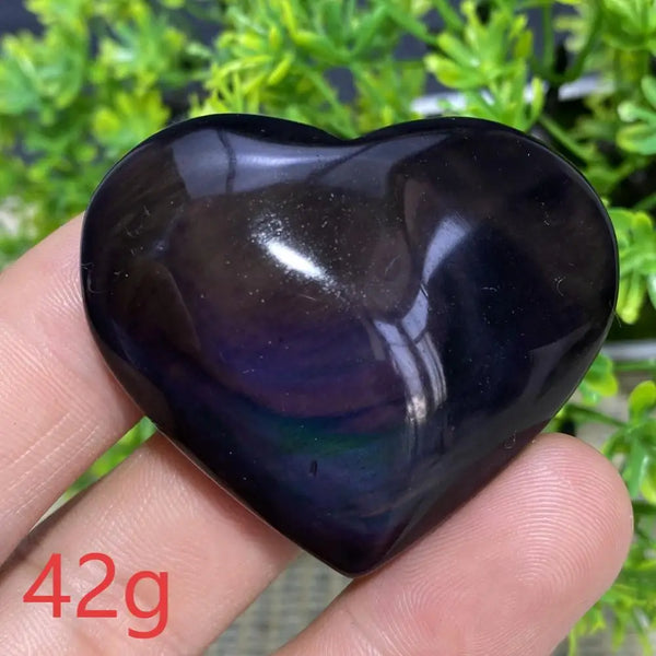 Rainbow Obsidian Heart-ToShay.org