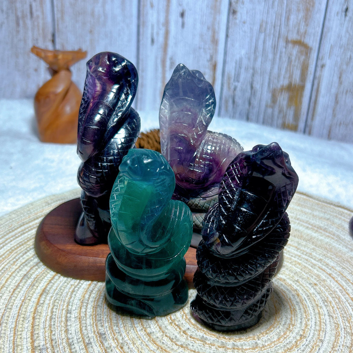 Rainbow Fluorite Snake-ToShay.org