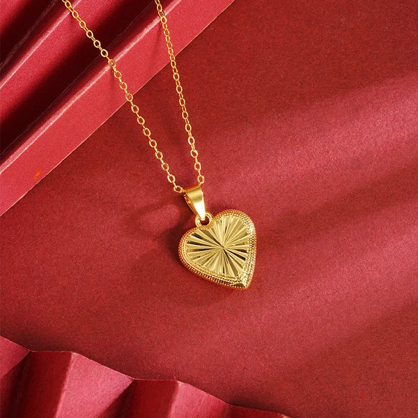 Gold Heart Pendant-ToShay.org
