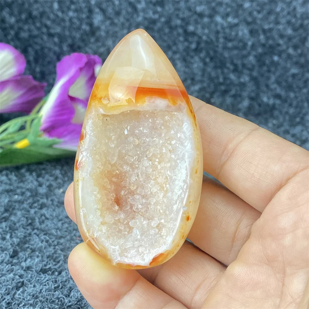 Red Agate Geode Crystal Egg-ToShay.org