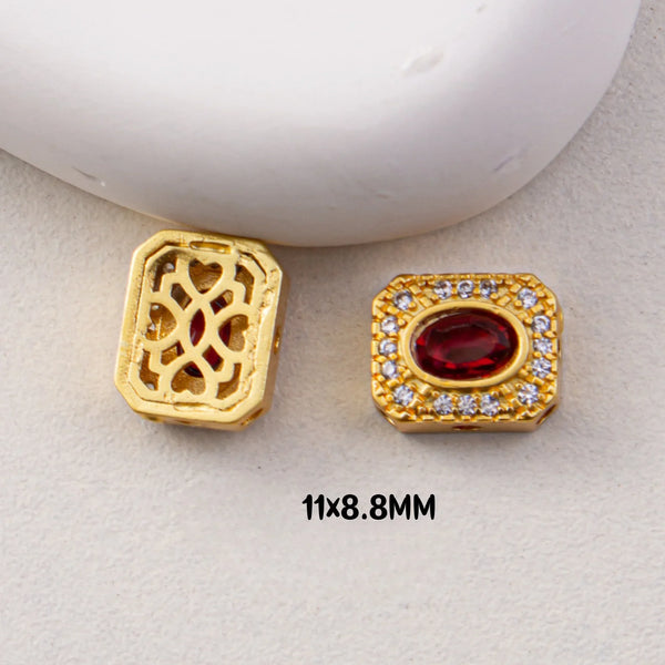 Gold Ruby Beads-ToShay.org