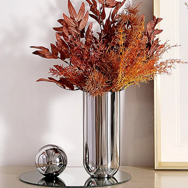 Silver Steel Vase-ToShay.org