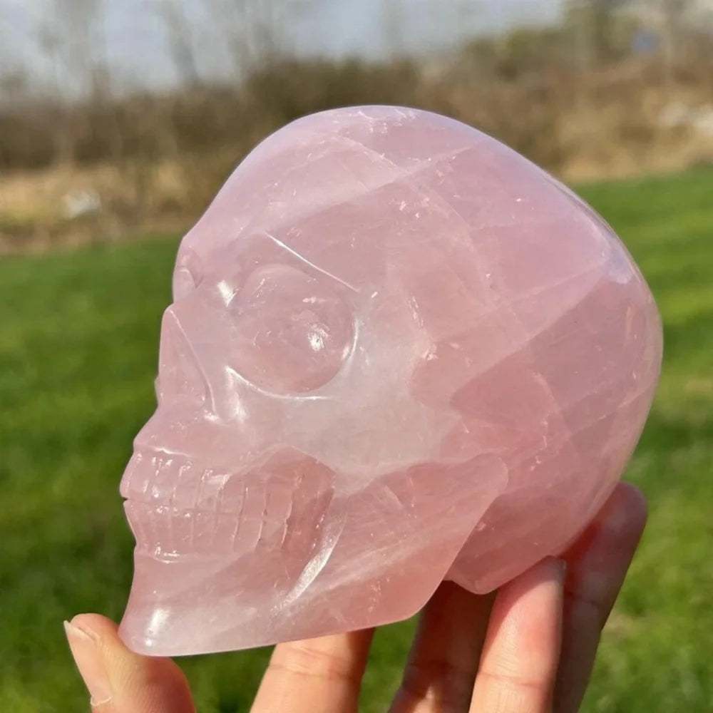 Pink Rose Quartz Skull-ToShay.org