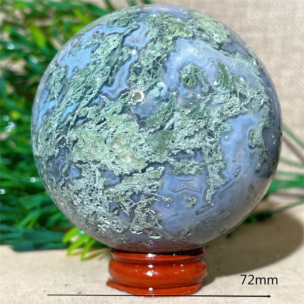 Green Moss Agate Ball-ToShay.org