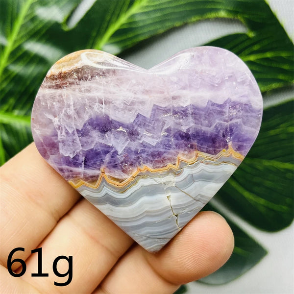 Purple Agate Amethyst Heart-ToShay.org
