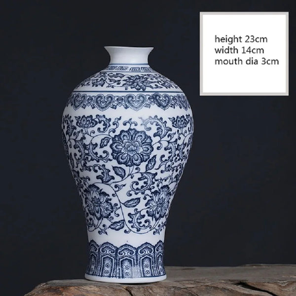 Blue White Ceramic Vase-ToShay.org