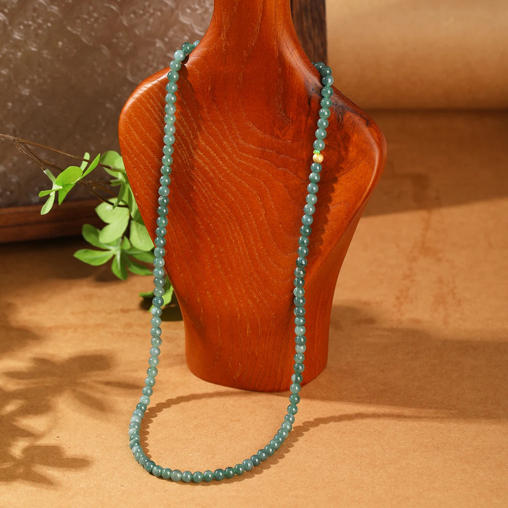 Green Jadeite Bead Bracelet-ToShay.org