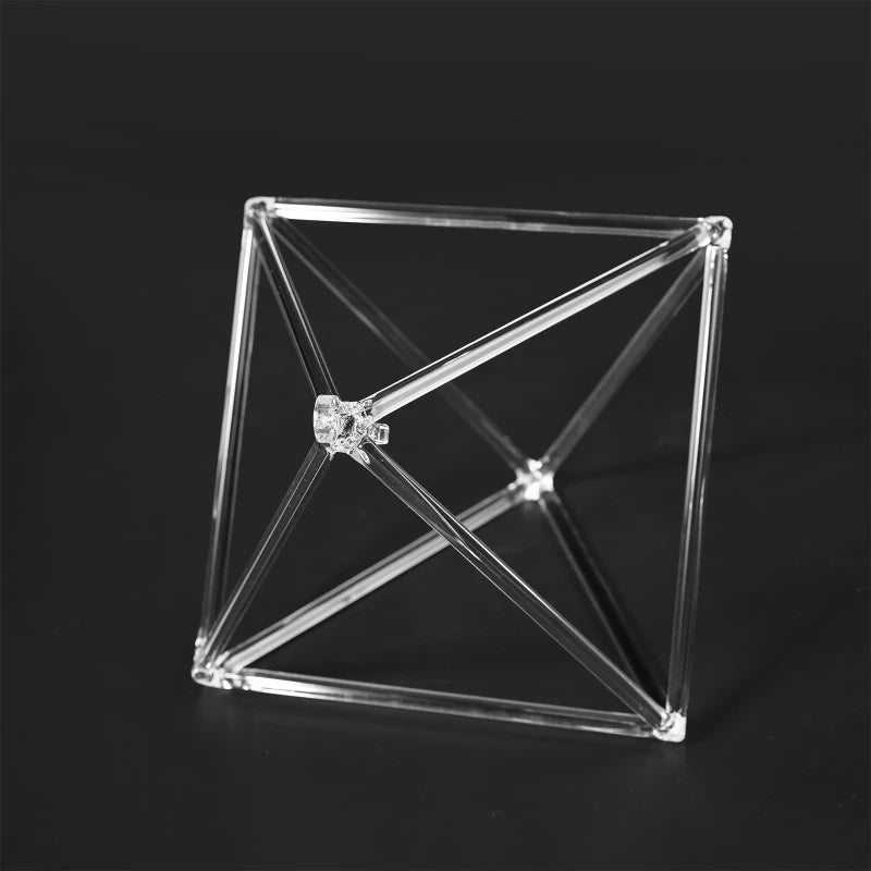 Clear Crystal Singing Pyramid-ToShay.org