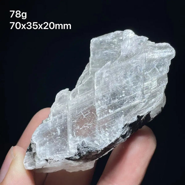 White Yellow Selenite Fluorescent Stone-ToShay.org