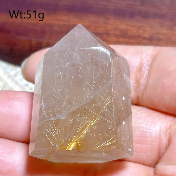 Gold Rutilated Crystal Point-ToShay.org