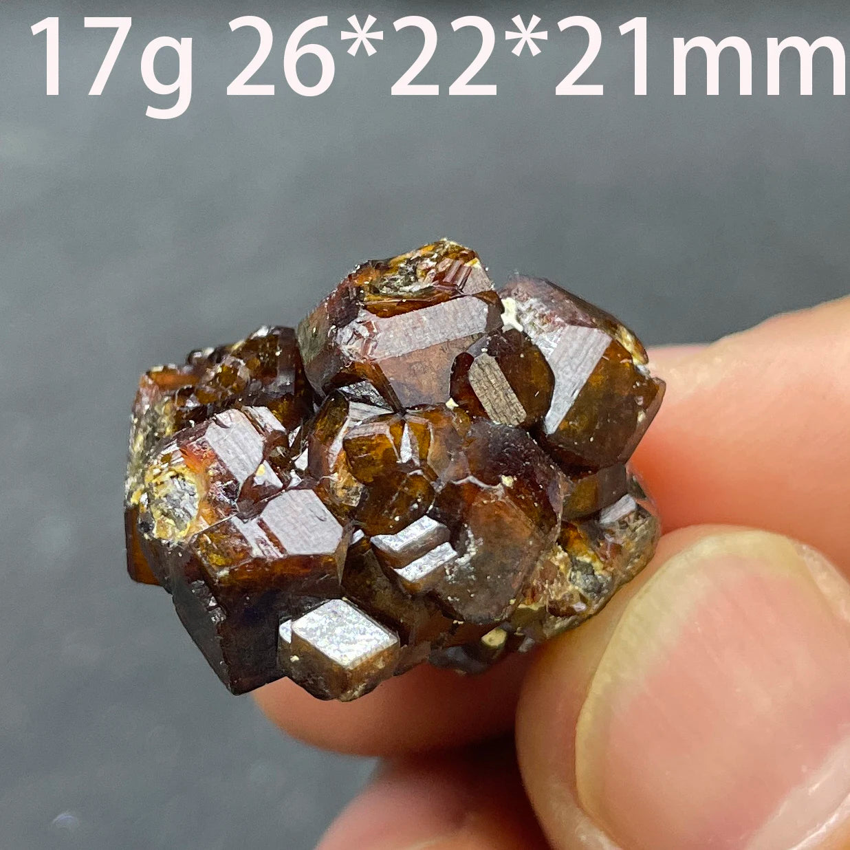 Red Garnet Quartz Cluster-ToShay.org