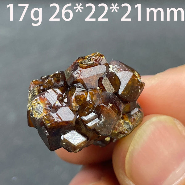 Red Garnet Quartz Cluster-ToShay.org