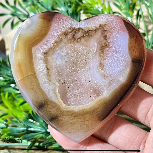 Yellow Agate Druzy Heart-ToShay.org