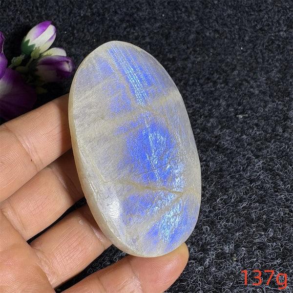 Blue Moonstone Palm Stone-ToShay.org