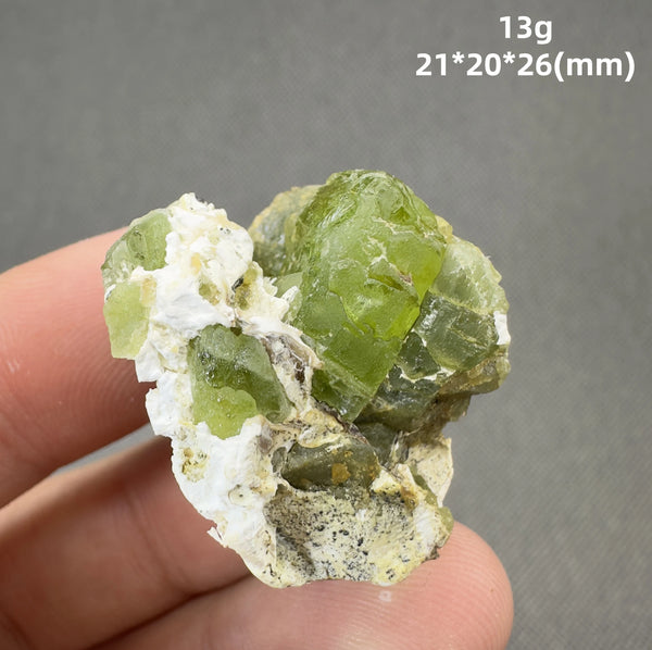Green Peridot Olivine Crystal-ToShay.org