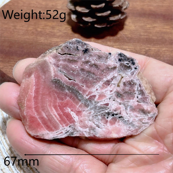 Pink Rhodochrosite Raw Rock-ToShay.org