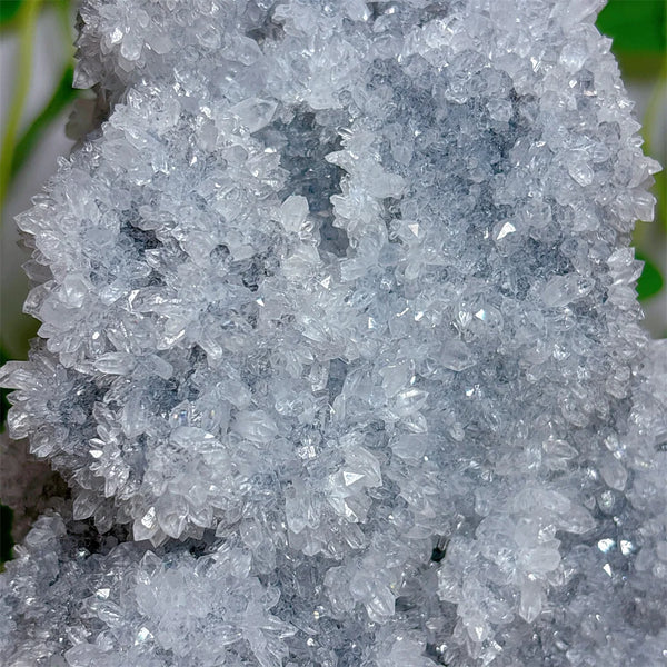 Blue Druzy Calcite Crystal Cluster-ToShay.org