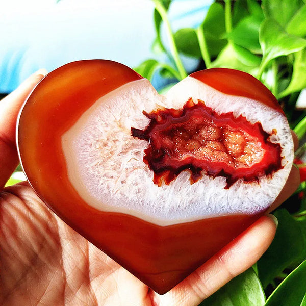 Red Agate Geode Hearts-ToShay.org