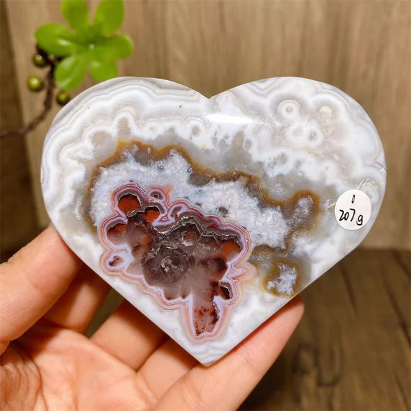 Red Agate Geode Hearts-ToShay.org