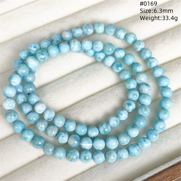 Blue Larimar Bead Bracelet-ToShay.org