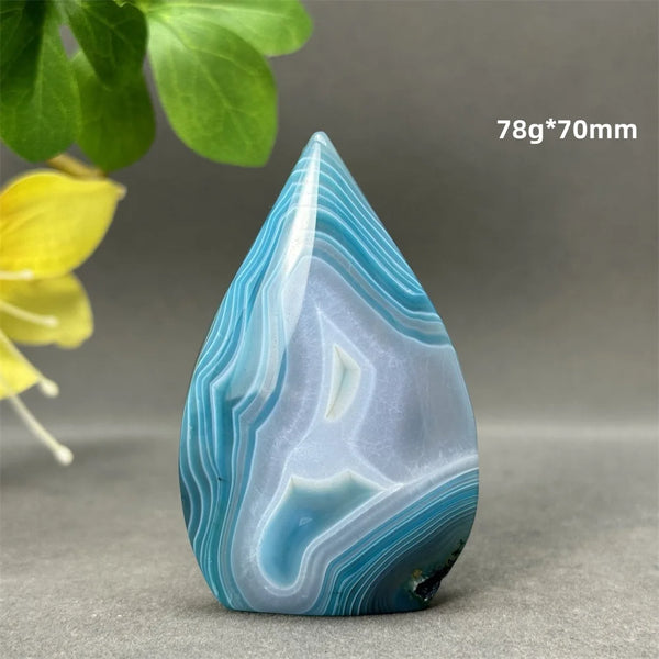 Blue Striped Agate Torch-ToShay.org