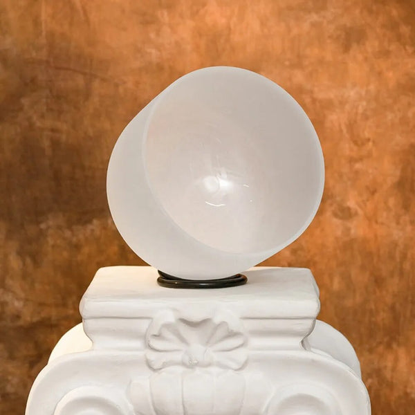 White Crystal Singing Bowl-ToShay.org