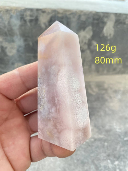 Pink Amethyst Cherry Blossom Agate-ToShay.org