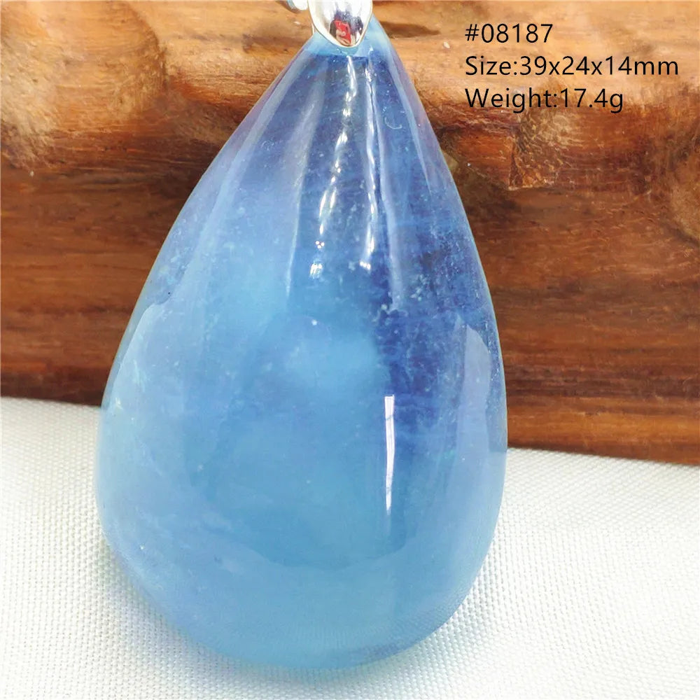 Blue Aquamarine Pendant-ToShay.org