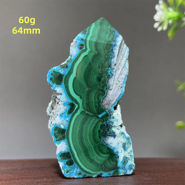 Blue Chrysocolla Tower Stone-ToShay.org