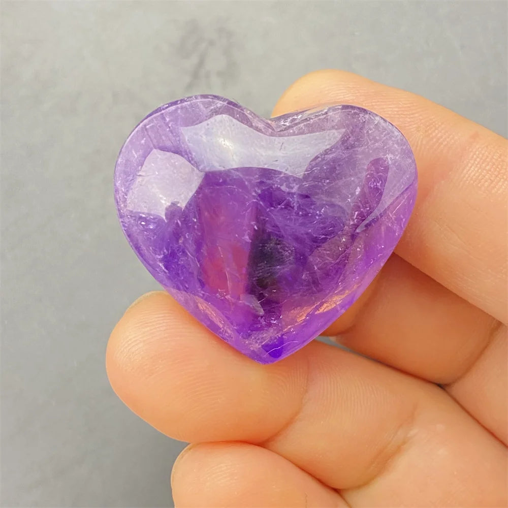 Purple Amethyst Hearts-ToShay.org