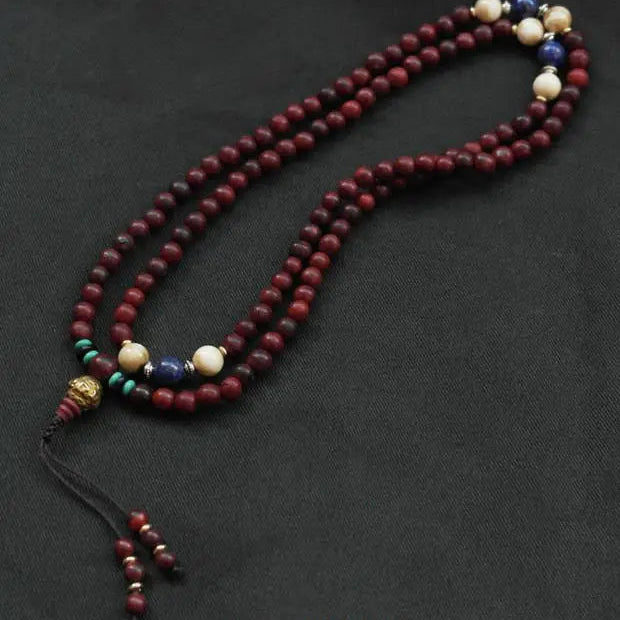 Red Sandalwood Prayer Mala-ToShay.org