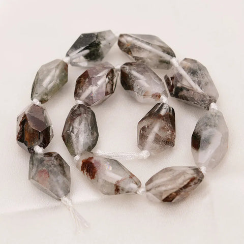 Green Ghost Quartz Beads-ToShay.org