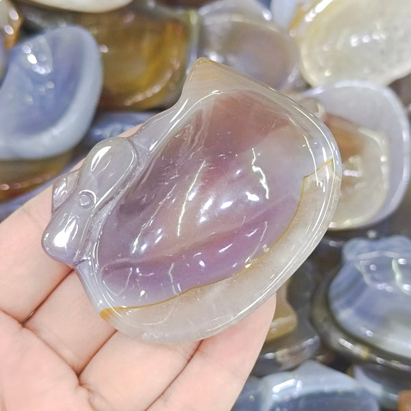 Mixed Agate Cat Bowls-ToShay.org