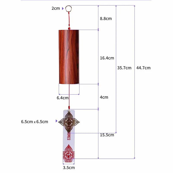 Bamboo Chord Wind Chimes-ToShay.org