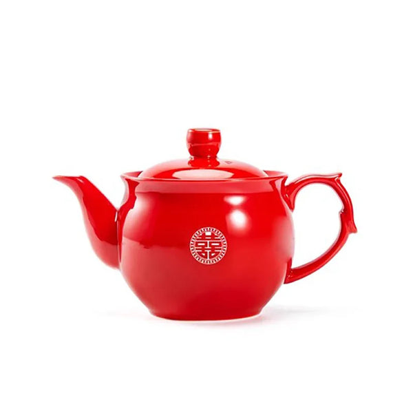 Red Porcelain Tea Set-ToShay.org