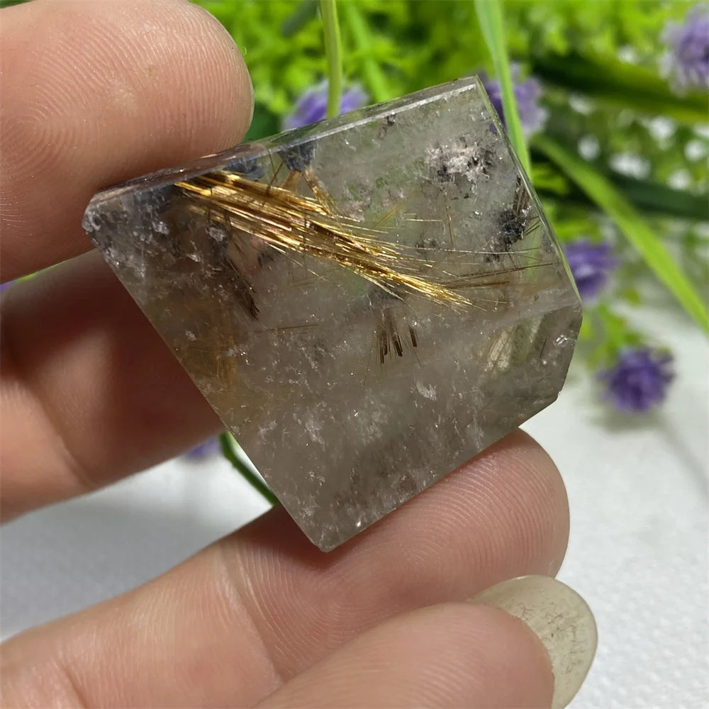 Gold Rutilated Quartz Rock-ToShay.org