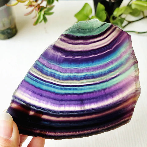 Rainbow Fluorite Slice-ToShay.org