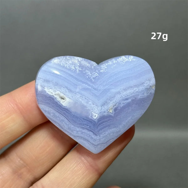 Blue Lace Crystal Heart-ToShay.org