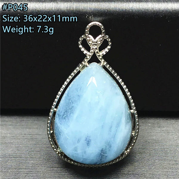 Blue Aquamarine Pendent-ToShay.org
