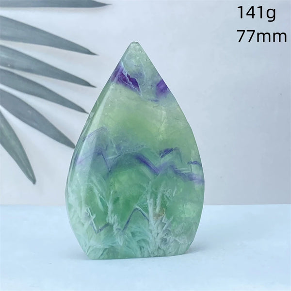 Green Feather Fluorite Torch-ToShay.org