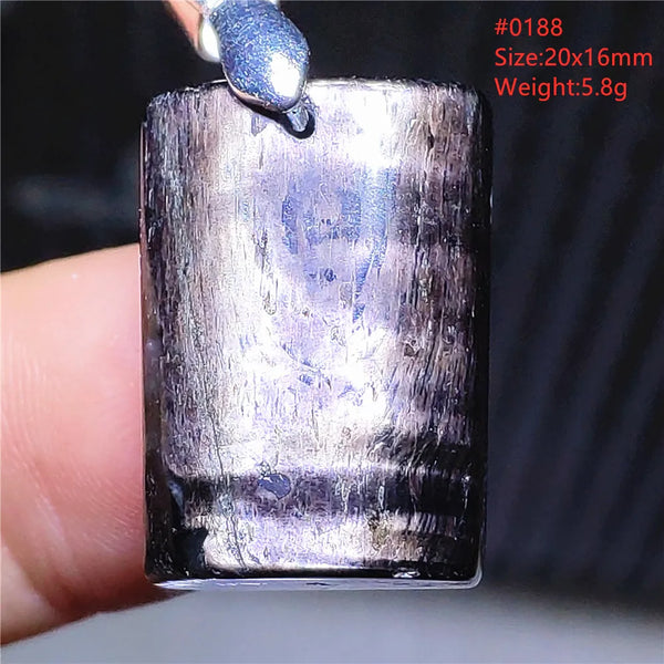 Silver Black Hypersthene Pendant-ToShay.org