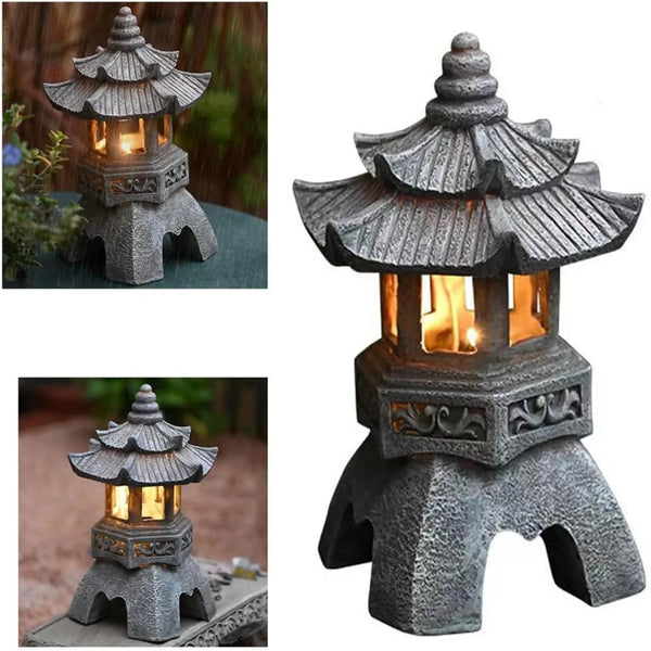 Pagoda Solar Lights Statue-ToShay.org