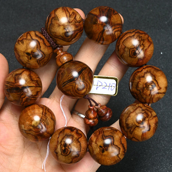 Wood Tiger Bead Bracelet-ToShay.org